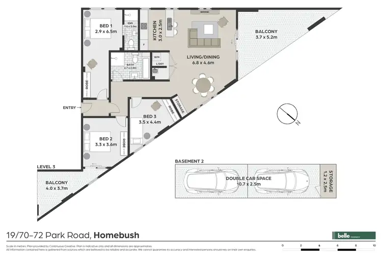 Floorplan of Homely apartment listing, 19/70-72 Park Road, Homebush NSW 2140