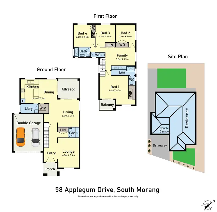 Floorplan of Homely house listing, 58 Applegum Drive, South Morang VIC 3752