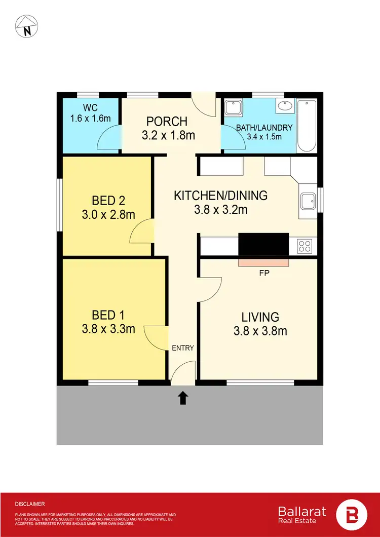 Floorplan of Homely house listing, 204 Sebastopol Street, Ballarat Central VIC 3350