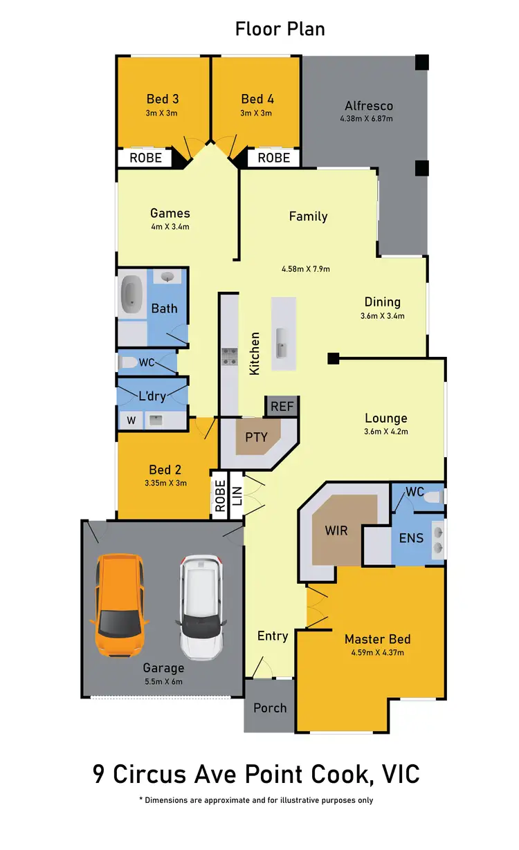 Floorplan of Homely house listing, 9 Circus Avenue, Point Cook VIC 3030
