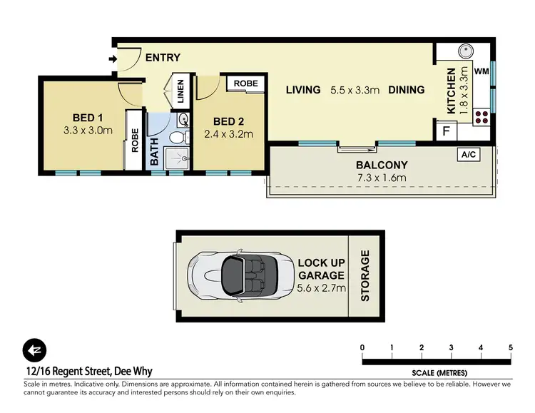 Floorplan of Homely apartment listing, 12/16 Regent Street, Dee Why NSW 2099