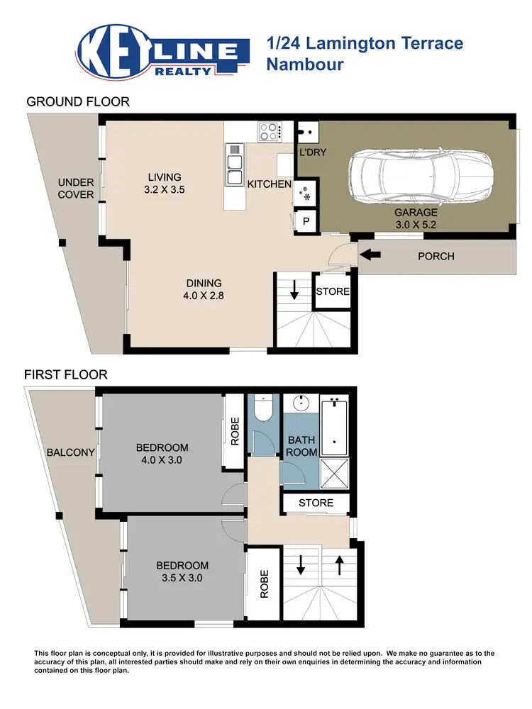 Floorplan of Homely unit listing, 1/24-30 Lamington Terrace, Nambour QLD 4560