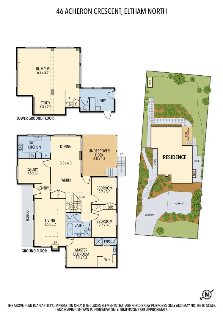 Floorplan of Homely house listing, 46 Acheron Crescent, Eltham North VIC 3095