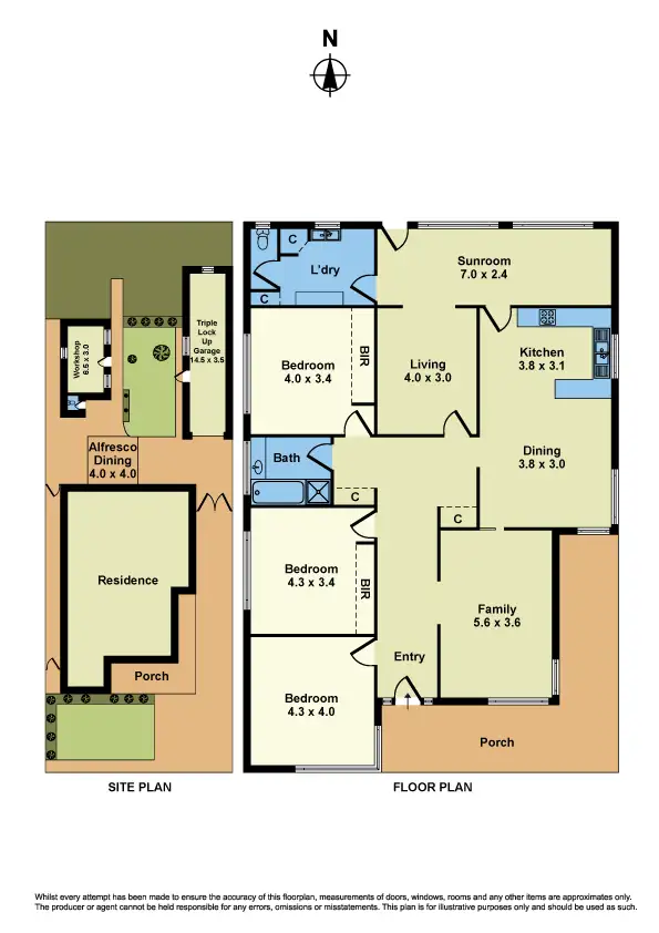 Floorplan of Homely house listing, 56 Murray Street, Sunshine West VIC 3020