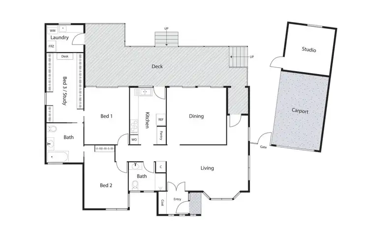 Floorplan of Homely house listing, 14 Poynton Street, Hughes ACT 2605