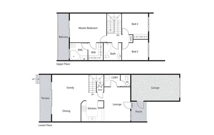 Floorplan of Homely townhouse listing, 93/50 Wilkins Street, Mawson ACT 2607