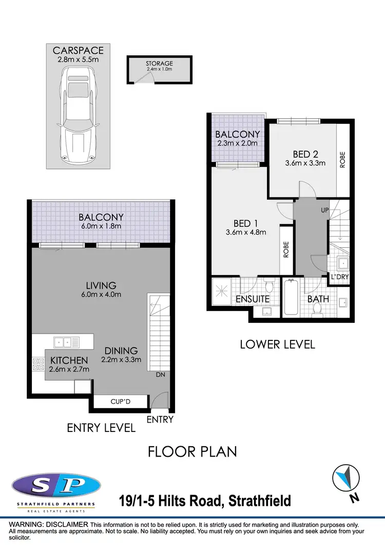 Floorplan of Homely unit listing, 19/1-5 Hilts Road, Strathfield NSW 2135
