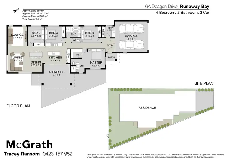Floorplan of Homely house listing, 6A Deagon Drive, Runaway Bay QLD 4216