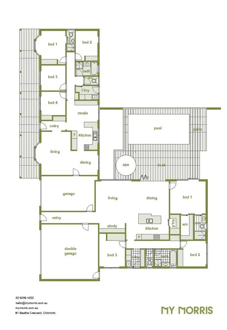 Floorplan of Homely house listing, 81 Beattie Crescent, Chisholm ACT 2905