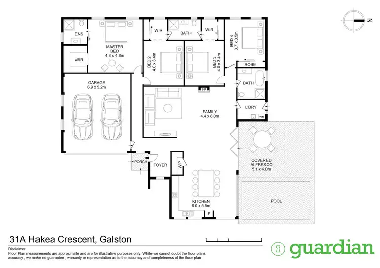 Floorplan of Homely house listing, 31a Hakea Crescent, Galston NSW 2159