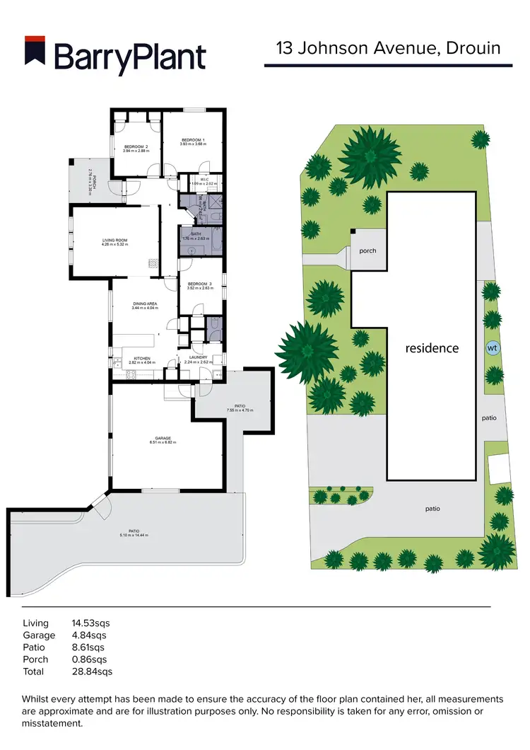 Floorplan of Homely house listing, 13 Johnson Avenue, Drouin VIC 3818
