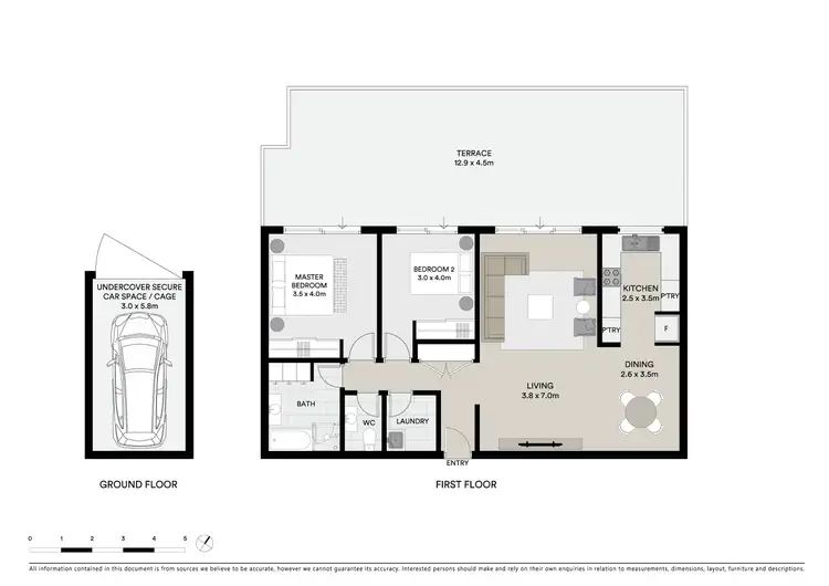 Floorplan of Homely apartment listing, 2/2 Pacific Street, Bronte NSW 2024