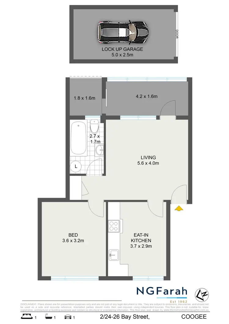 Floorplan of Homely apartment listing, 2/24-26 Bay Street, Coogee NSW 2034