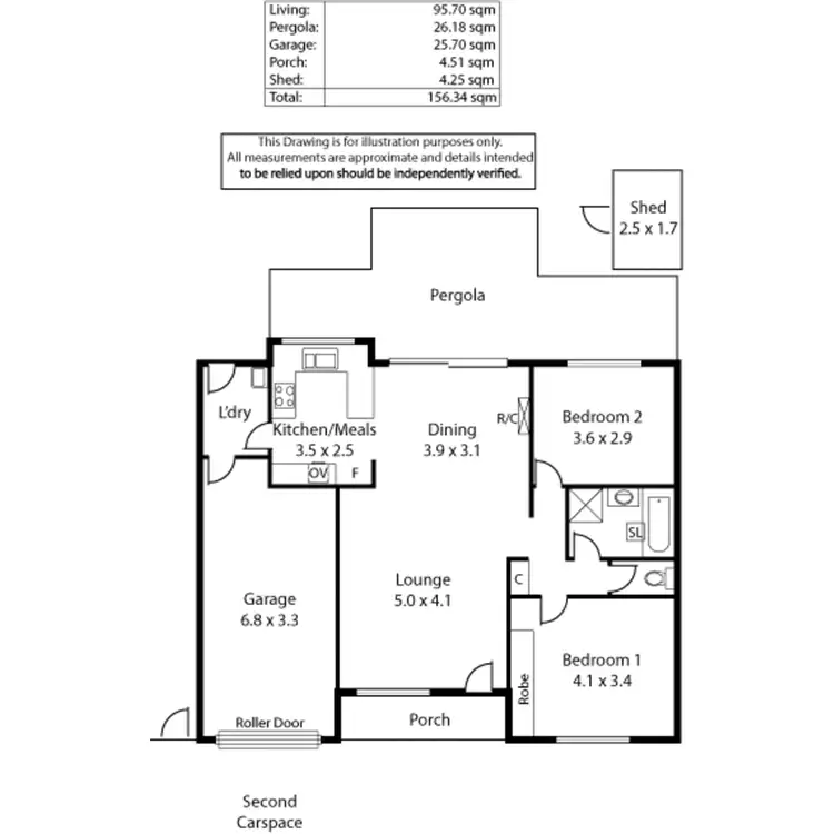 Floorplan of Homely unit listing, 6/2 Fern Avenue, Lockleys SA 5032