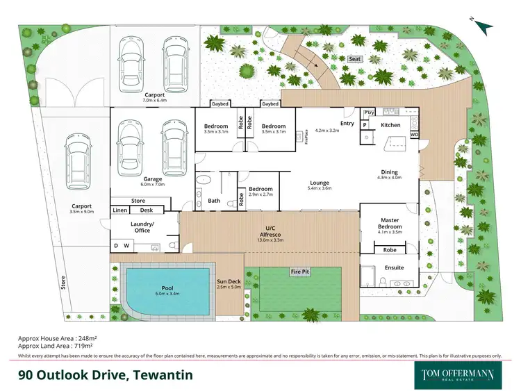 Floorplan of Homely house listing, 90 Outlook Drive, Tewantin QLD 4565