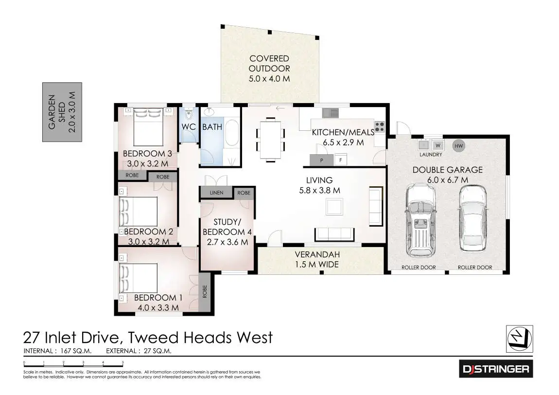 Floorplan of Homely house listing, 27 Inlet Drive, Tweed Heads West NSW 2485