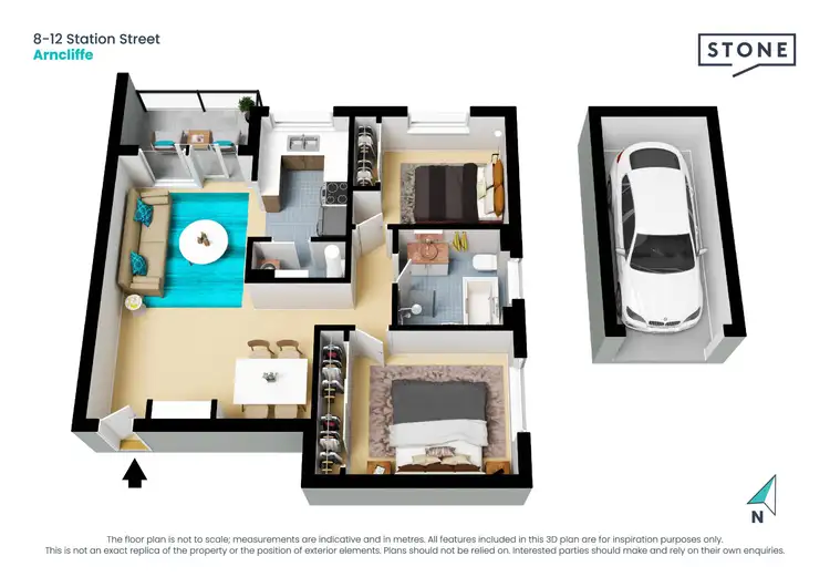 Floorplan of Homely unit listing, 10/8-12 Station Street, Arncliffe NSW 2205