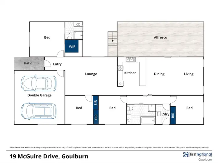 Floorplan of Homely house listing, 19 McGuire Drive, Goulburn NSW 2580