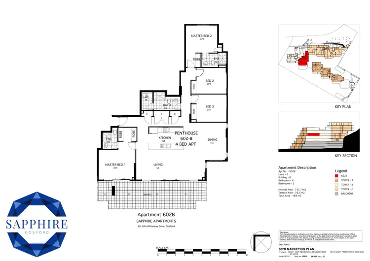 Floorplan of Homely apartment listing, 602B/79 Henry Parry Drive, Gosford NSW 2250