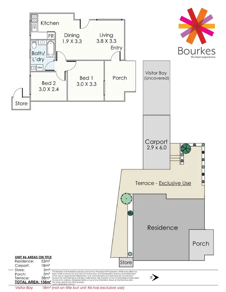 Floorplan of Homely unit listing, 6/222 Labouchere Road, Como WA 6152