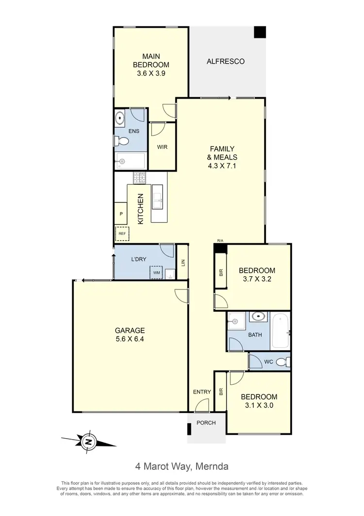 Floorplan of Homely house listing, 4 Marot Way, Mernda VIC 3754