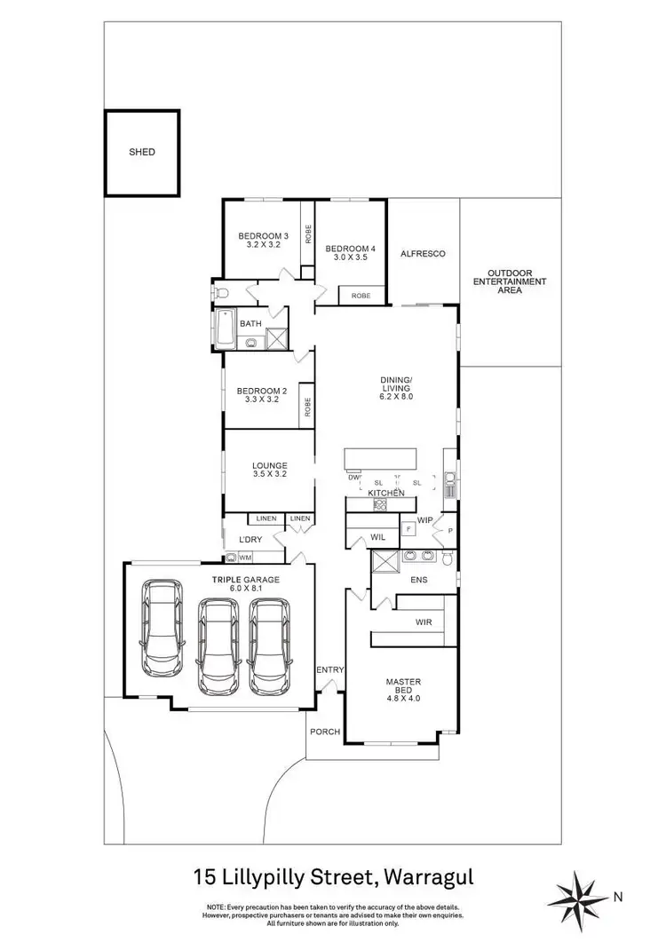 Floorplan of Homely house listing, 15 Lillypilly Street, Warragul VIC 3820
