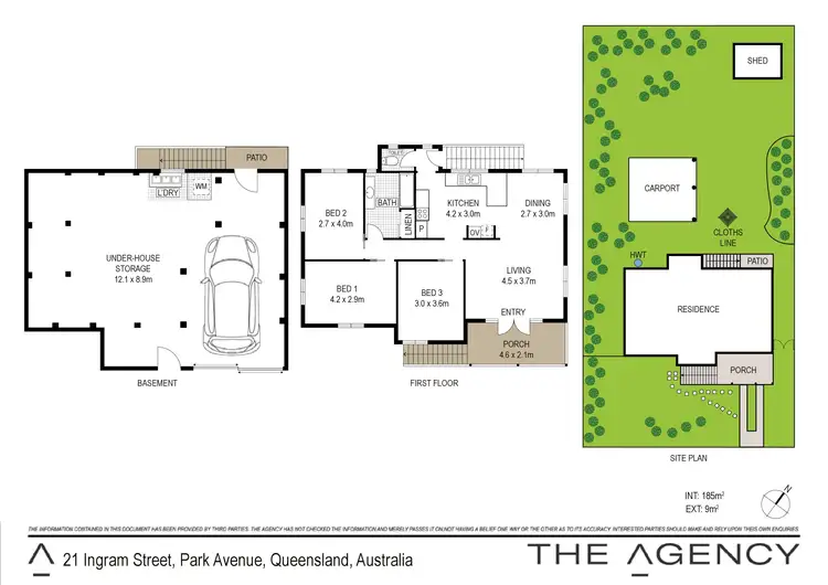 Floorplan of Homely house listing, 21 Ingram Street, Park Avenue QLD 4701