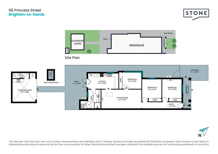 Floorplan of Homely semi-detached listing, 58 Princess Street, Brighton-Le-Sands NSW 2216