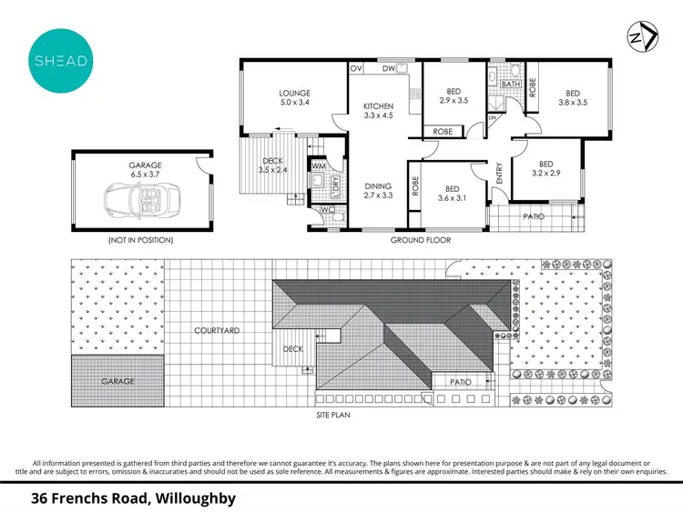 Floorplan of Homely house listing, 36 Frenchs Road, Willoughby NSW 2068