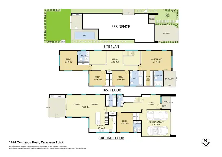 Floorplan of Homely house listing, 104a Tennyson Road, Tennyson Point NSW 2111