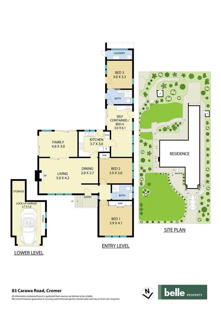 Floorplan of Homely house listing, 83 Carawa Road, Cromer NSW 2099
