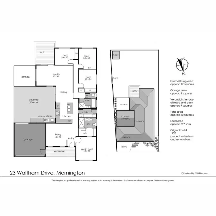 Floorplan of Homely house listing, 23 Waltham Drive, Mornington VIC 3931