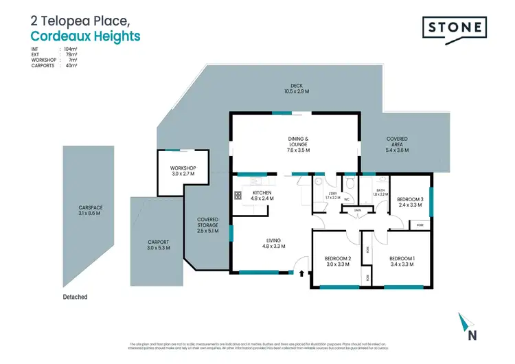 Floorplan of Homely house listing, 2 Telopea Place, Cordeaux Heights NSW 2526