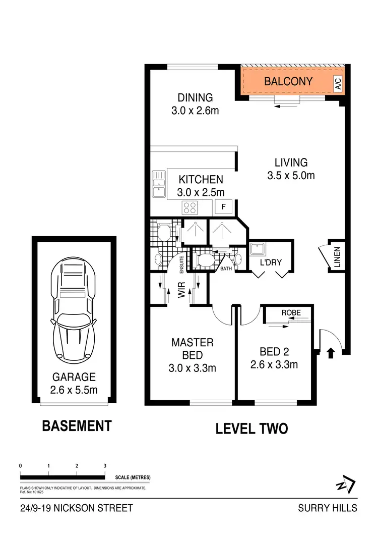 Floorplan of Homely apartment listing, 24/9-19 Nickson Street, Surry Hills NSW 2010