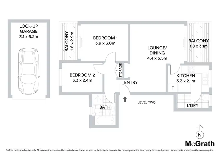 Floorplan of Homely apartment listing, 8/14-18 Ashley Street, Hornsby NSW 2077