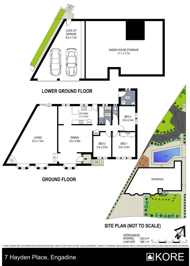 Floorplan of Homely house listing, 7 Hayden Place, Engadine NSW 2233