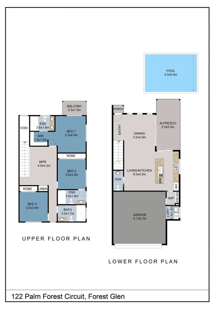 Floorplan of Homely house listing, 122 Palm Forest Circuit, Forest Glen QLD 4556