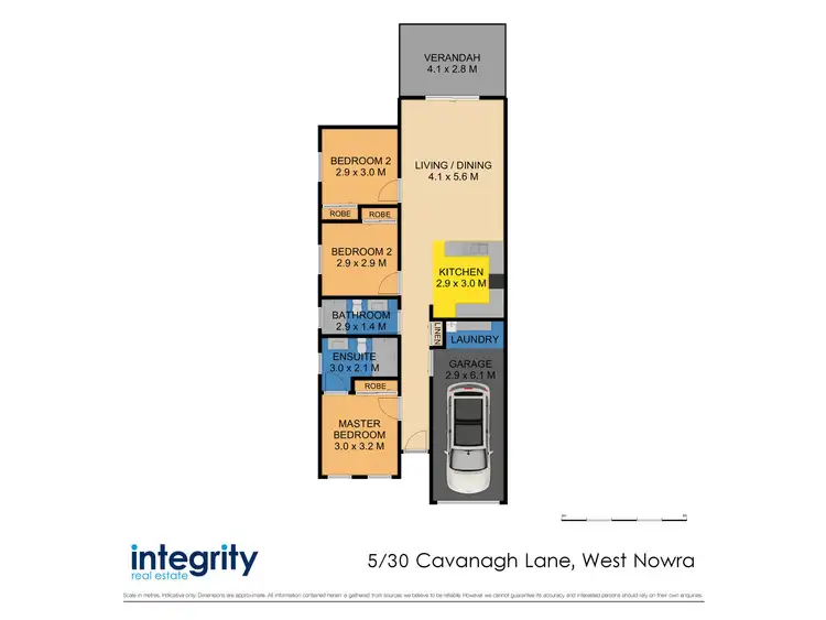 Floorplan of Homely semi-detached listing, 5/30 Cavanagh Lane, West Nowra NSW 2541