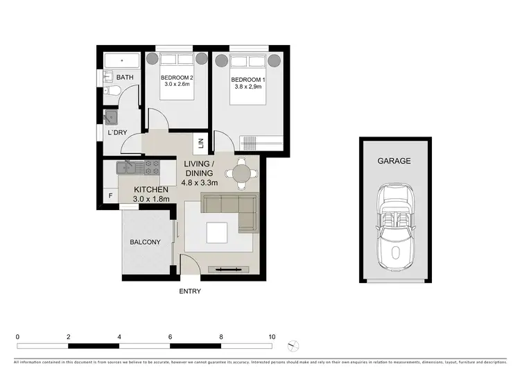 Floorplan of Homely apartment listing, 8/8 Harvard Street, Gladesville NSW 2111