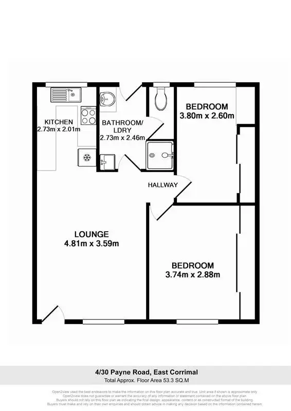 Floorplan of Homely unit listing, 4/30 Payne Road, East Corrimal NSW 2518