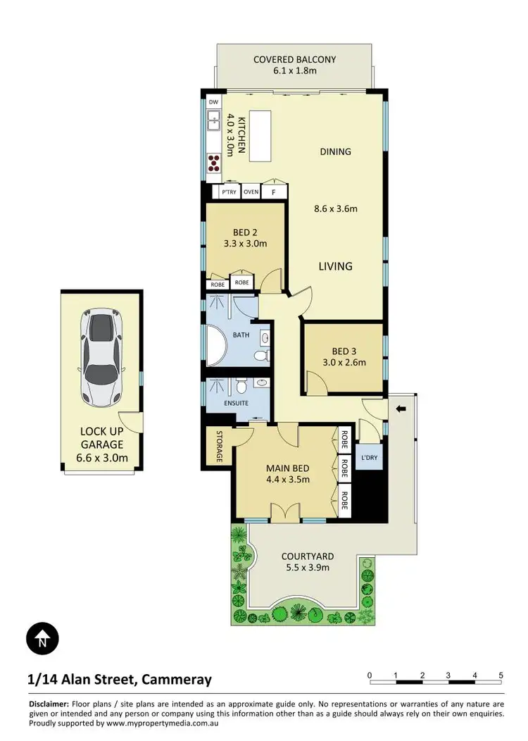 Floorplan of Homely apartment listing, 1/14 Alan Street, Cammeray NSW 2062