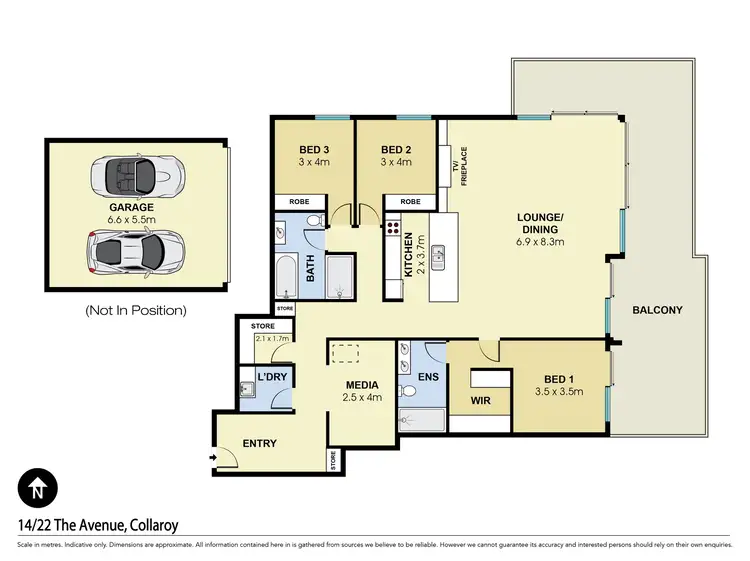 Floorplan of Homely apartment listing, 14/22-26 The Avenue, Collaroy NSW 2097