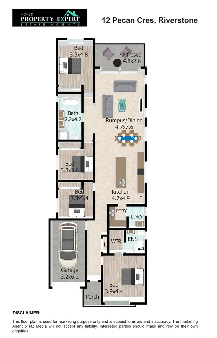 Floorplan of Homely house listing, 12 Pecan Crescent, Riverstone NSW 2765