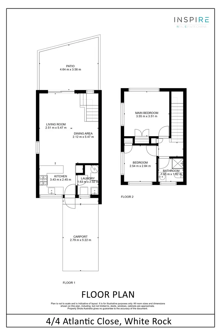 Floorplan of Homely townhouse listing, 4/4 Atlantic Close, White Rock QLD 4868