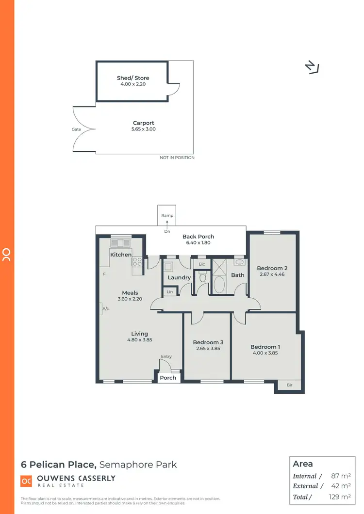 Floorplan of Homely house listing, 6 Pelican Place, Semaphore Park SA 5019