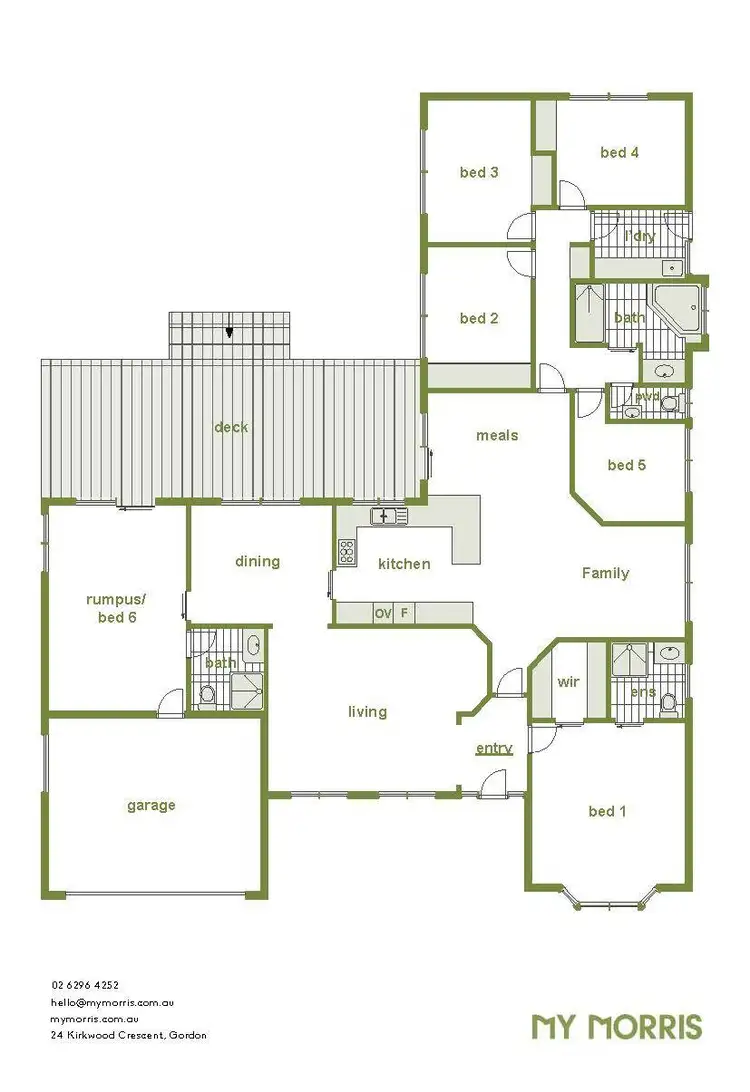Floorplan of Homely house listing, 24 Kirkwood Crescent, Gordon ACT 2906