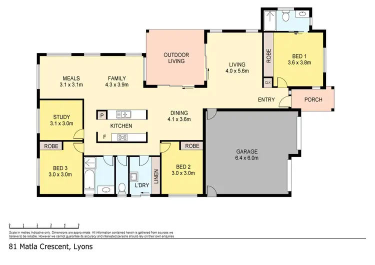 Floorplan of Homely house listing, 81 Matla Crescent, Lyons NT 810