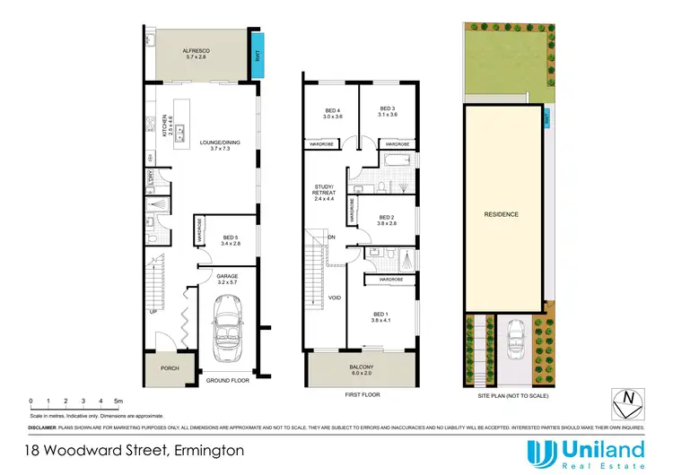 Floorplan of Homely semi-detached listing, 18 Woodward Street, Ermington NSW 2115