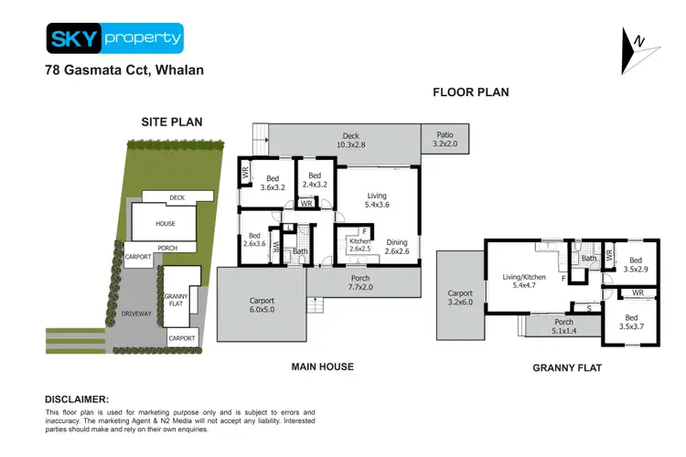 Floorplan of Homely house listing, 78 Gasmata Crescent, Whalan NSW 2770