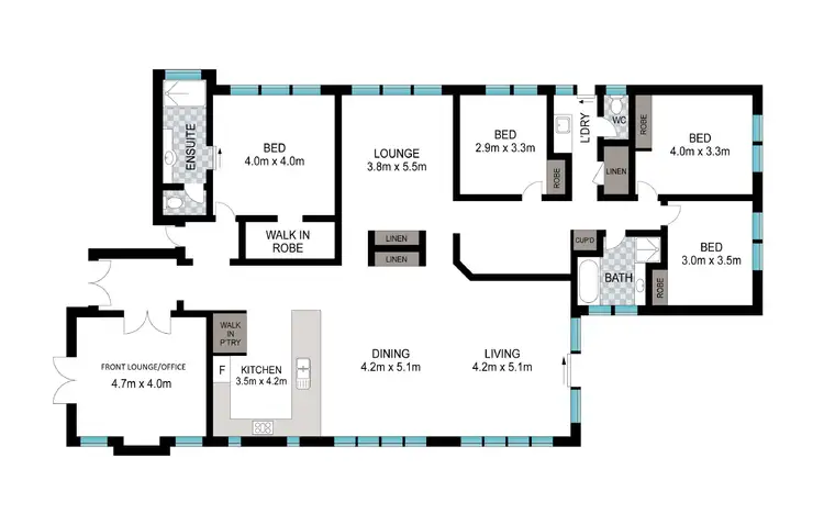 Floorplan of Homely house listing, 8 Rodondo Street, Dalyellup WA 6230
